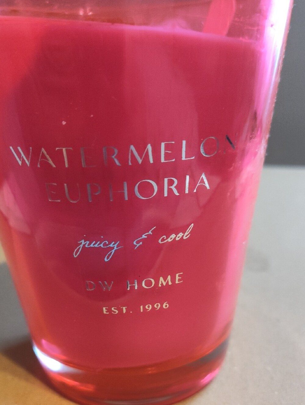 DW Home Watermelon Euphoria Pink and Red Candle